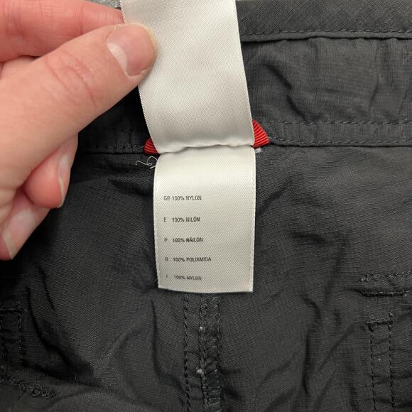 The North Face Pants Womens 8 Black Nylon Hiking Roll-Up Quick Dry Drawstring - Picture 5 of 13